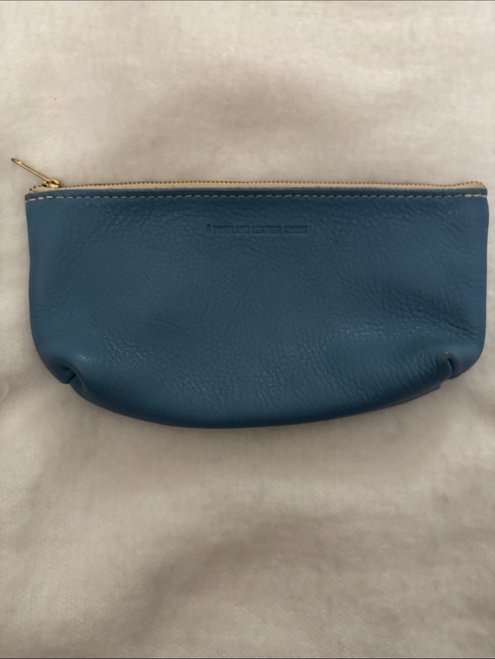 Portland Leather Goods Zip Wallet/Pouch Blue
